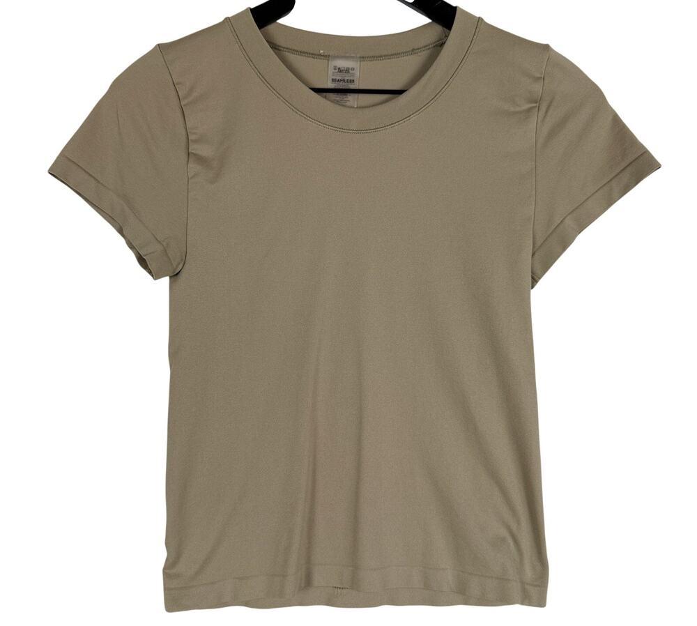 Aritzia Sunday Best Smooth Seamless Willow Hip T-Shirt Taupe Beige - L